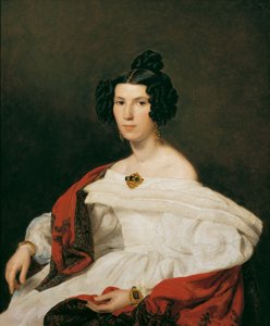 A esposa do funcionário do tribunal Josef von Stadler de Ferdinand Georg Waldmuller