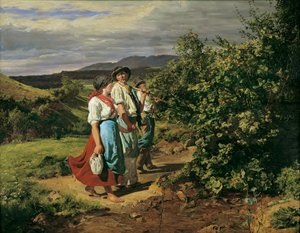 Voltando do Trabalho (Os Amantes na Encruzilhada) de Ferdinand Georg Waldmuller