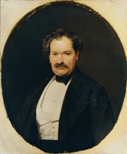 Cavalheiro de saia preta com colete branco de Ferdinand Georg Waldmuller