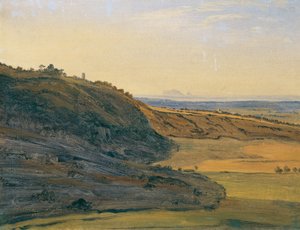 Estudo paisagístico em Ariccia de Ferdinand Georg Waldmuller