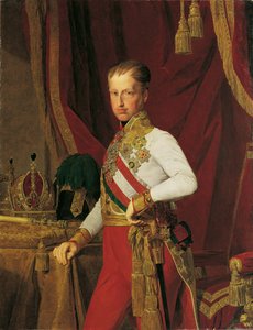 Retrato do imperador Fernando I da Áustria 1793-1875, 1839. de Ferdinand Georg Waldmuller