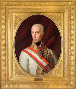 Retrato do Imperador Francisco I da Áustria (1768-1835) de Ferdinand Georg Waldmuller