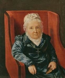 Rosina Wieser na poltrona de Ferdinand Georg Waldmuller