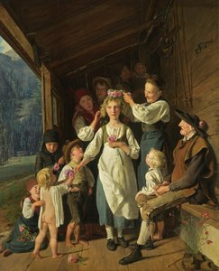 A Dama de Honra de Ferdinand Georg Waldmuller