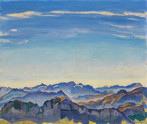 Os Alpes Vaud dos Rochers de Naye. 1917 de Ferdinand Hodler