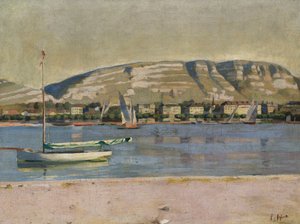 Porto de Genebra e Saleve de Ferdinand Hodler