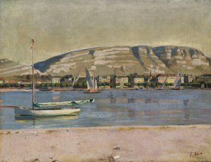 Porto de Genebra e Saleve, 1878 de Ferdinand Hodler