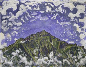 Monte Niesen visto de Heustrich, 1910. de Ferdinand Hodler