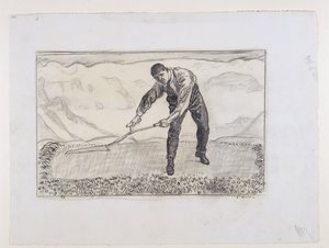 Ceifeiro no campo de Ferdinand Hodler