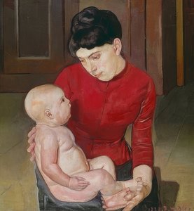 Mãe e filho 1887 de Ferdinand Hodler