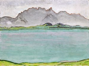 As Montanhas Stockhorn e o Lago Thun, 1911