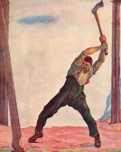 O Lenhador, 1910. de Ferdinand Hodler