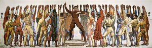 Unanimidade (O juramento). Segunda versão de Hodler, Ferdinand (1853-1918). Óleo sobre tela de Ferdinand Hodler