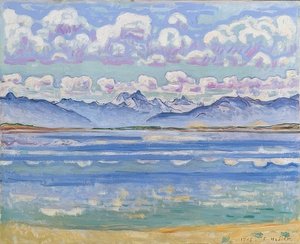 Weisshorn visto de Montana. 1915 de Ferdinand Hodler