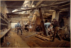 Os Moldes. Pintura de Ferdinand Joseph Gueldry (1858-1945)