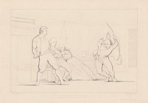 Uma forma correu entre eles da escuridão de Ferdinand Joubert, after George Elgar Hicks