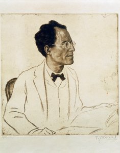Retrato do compositor e maestro austríaco Gustav Mahler (Kalischt de Ferdinand Michl