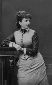 Henriette Petit de Verissey, foto de Mulnier durante a feira mundial de Paris em 1867