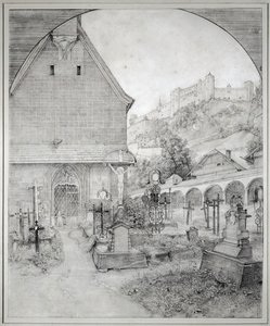 Cemitério de São Pedro em Salzburgo, Áustria ... de Ferdinand Olivier