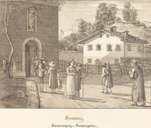 Domingo - Indo à Igreja perto de Berchtesgaden