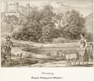 Terça-feira: O Castelo de Salzburgo visto do Sul