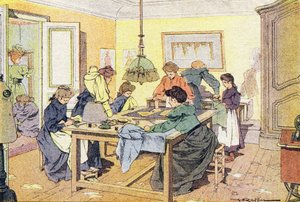 A costureira, em Imagier de l