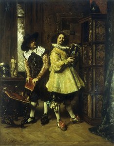 Os conhecedores, 1883 de Ferdinand Roybet