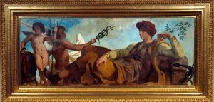 Alegoria da Indústria de Pintura por Eugene Delacroix (1798-1863) de Ferdinand Victor Eugene Delacroix