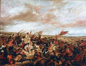 Batalha de Poitiers em 19 de setembro de Ferdinand Victor Eugene Delacroix
