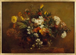 Um ramo de flores. Pintura de Eugene Delacroix (1798-1863) de Ferdinand Victor Eugene Delacroix