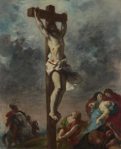 Cristo na cruz, 1853 de Ferdinand Victor Eugene Delacroix