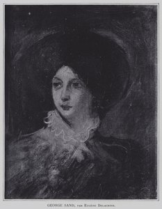 George Sand de Ferdinand Victor Eugene Delacroix