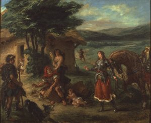 Herminie et les bergers - Erminia and the Shepherds, de Delacroix, Eugene de Ferdinand Victor Eugene Delacroix