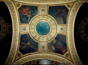 História e Filosofia. Cúpula da Biblioteca da Assembleia Nacional. Pintura de Eugene Delacroix (1798-1863) de Ferdinand Victor Eugene Delacroix