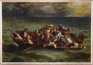 Le Naufrage de Don Juan - O Naufrágio de Don Juan. Salão de 1841 ... de Ferdinand Victor Eugene Delacroix