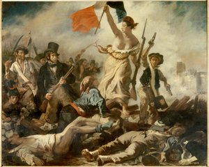 A liberdade à frente dos povos, 28 de julho de Ferdinand Victor Eugene Delacroix