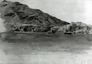Mers El-Kebir, Argélia (wc no papel) (foto do bw) de Ferdinand Victor Eugene Delacroix