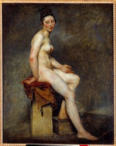 Sentada nua diz Miss Rose. Pintura de Eugene Delacroix (1798-1863)