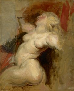 Nereida (cópia após Rubens), c.1822 de Ferdinand Victor Eugene Delacroix