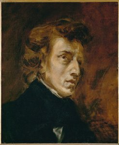 Retrato de Frederic Chopin ... de Ferdinand Victor Eugene Delacroix