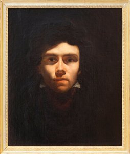 Auto-retrato presumido por Eugene Delacroix (1798-1863), pintor francês - Pintura atribuída a Delacroix - Fotografia, KIM Youngtae, Rouen, Musee des Beaux Art de Rouen de Ferdinand Victor Eugene Delacroix