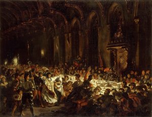 O assassinato do bispo de Liège de Ferdinand Victor Eugene Delacroix