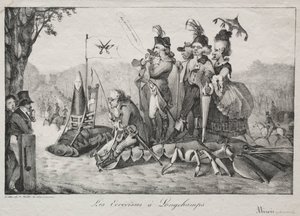 As lagostas de Longchamps, 1822. de Ferdinand Victor Eugene Delacroix