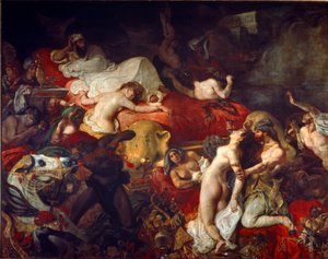 A Morte de Sardanapalus de Ferdinand Victor Eugene Delacroix