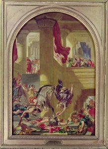 A Expulsão de Heliodoro do Templo, c.1857 de Ferdinand Victor Eugene Delacroix