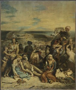 O Massacre de Chios, 1824. de Ferdinand Victor Eugene Delacroix
