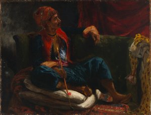 O fumador de Ferdinand Victor Eugene Delacroix