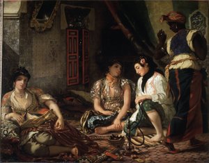 As mulheres de Argel no seu apartamento de Ferdinand Victor Eugene Delacroix