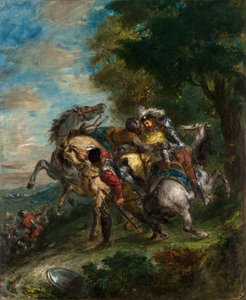 Weislingen capturado pelos homens de Gotz de Ferdinand Victor Eugene Delacroix
