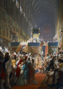 Luís XIV da França recebe representantes das classes sociais em Paris de Ferdinand the Elder Piloty